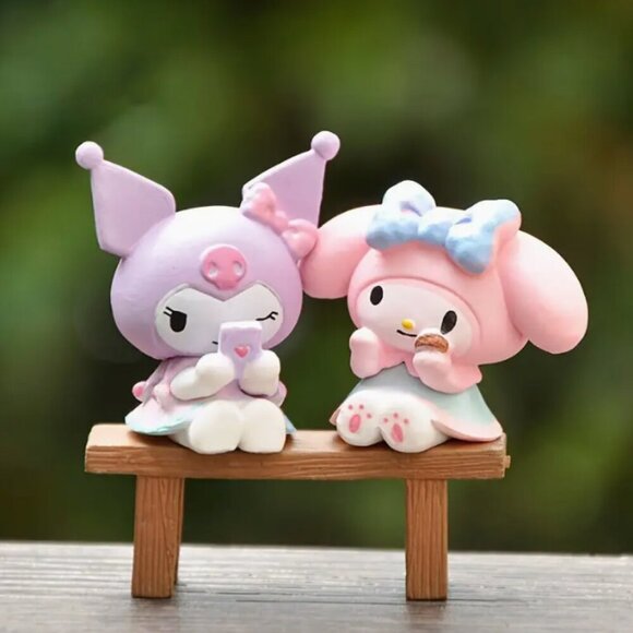 EIGHT Piece Cute Kitty Cartoon Mini Dolls Anime Figures Keepsake Dolls Set - Picture 6 of 7